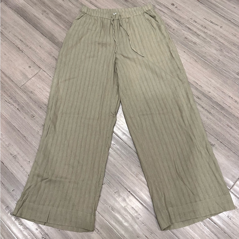 American Eagle High-Waisted Wide-Leg Gauze Pants